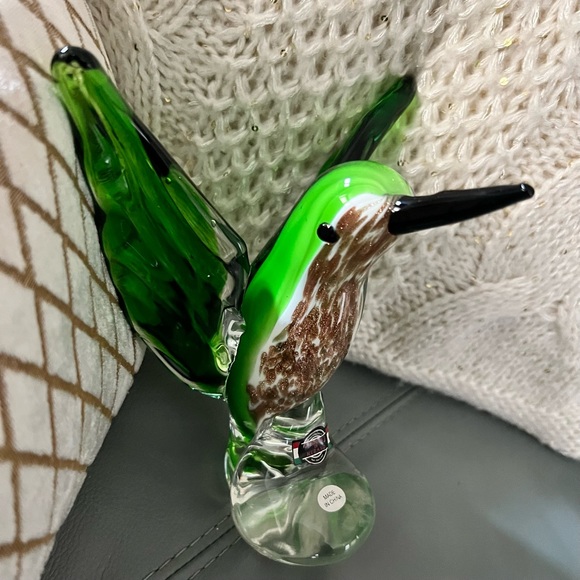 Designed in Murano Other - NWT Hand Blown HUMMINGBIRD Unique Art Glass Collection DESIGNED in MURANO